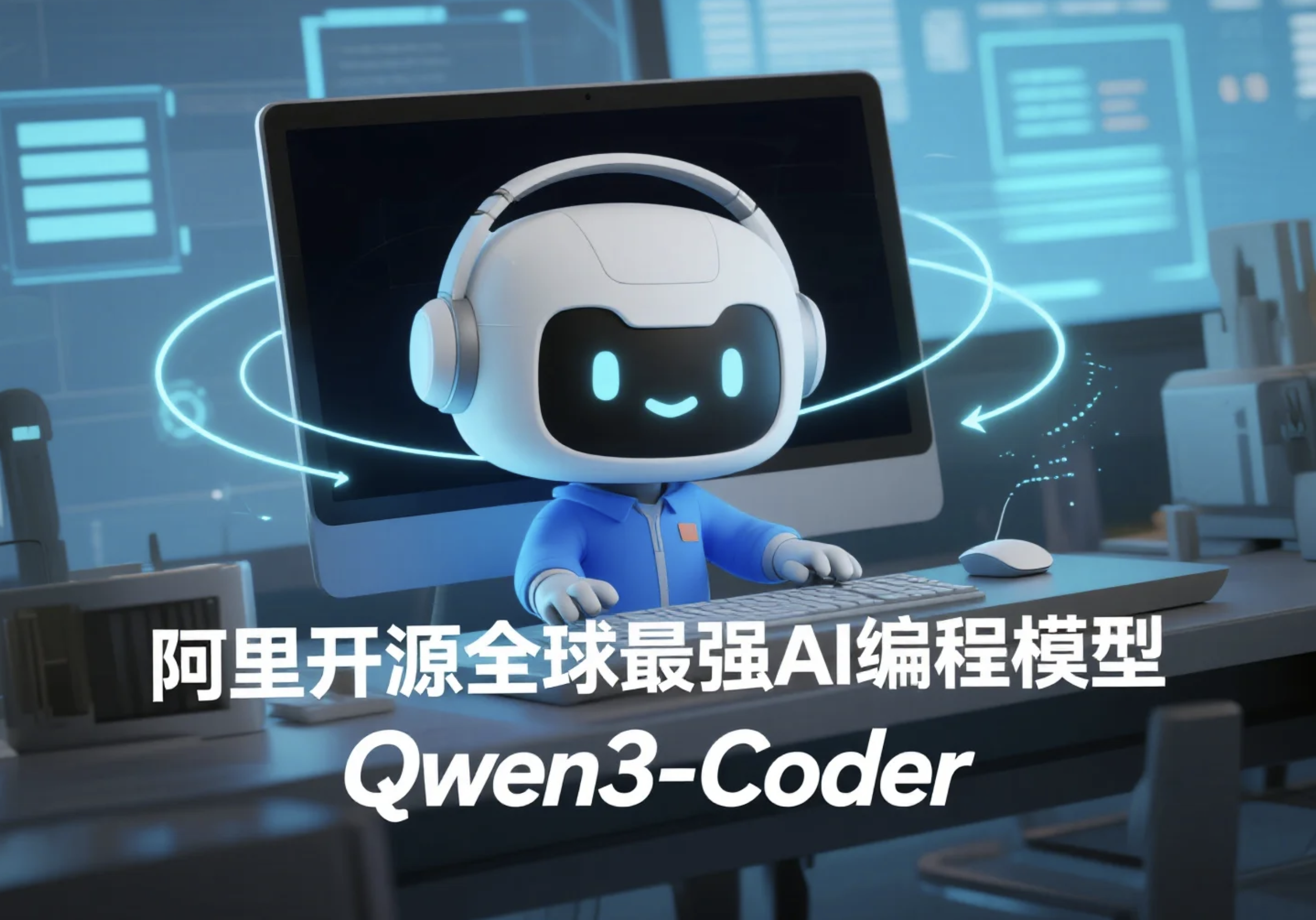 阿里开源全球最强AI编程模型Qwen3-Coder 代码能力登顶开源阵营