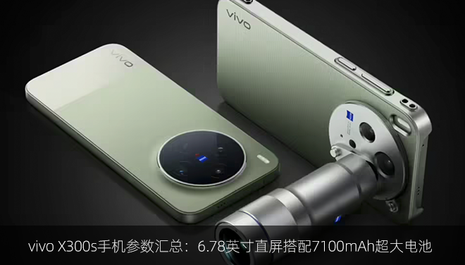 vivo X300s手机参数汇总：6.78英寸直屏搭配7100mAh超大电池