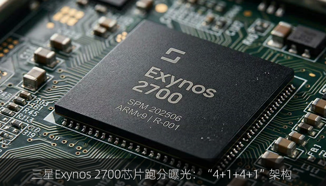 三星Exynos 2700芯片跑分曝光：“4+1+4+1”架构