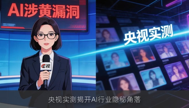 央视实测揭开AI行业隐秘角落：AI涉黄漏洞泛滥