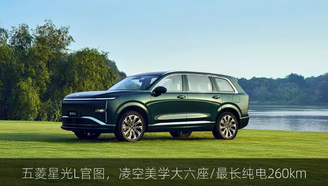  五菱星光L官图，凌空美学大六座/最长纯电260km