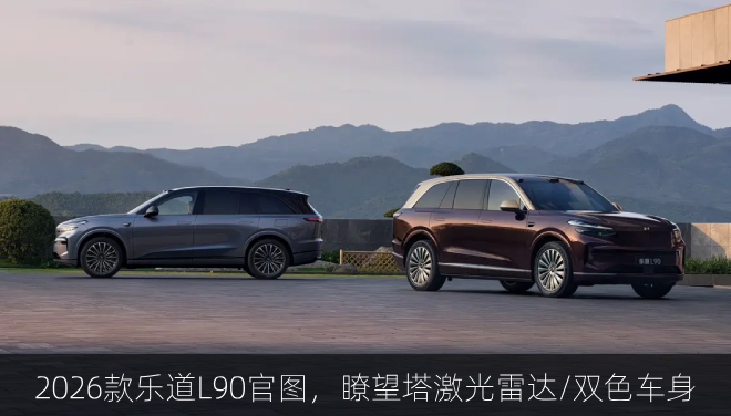  2026款乐道L90官图，瞭望塔激光雷达/双色车身