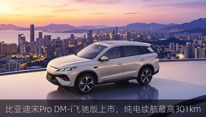  比亚迪宋Pro DM-i飞驰版上市，纯电续航最高301km