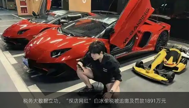 税务大数据立功，“探店网红”白冰偷税被追缴及罚款1891万元