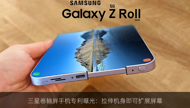 三星卷轴屏手机专利曝光：拉伸机身即可扩展屏幕