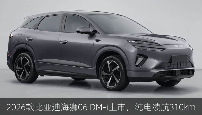  2026款比亚迪海狮06 DM-i上市，纯电续航310km