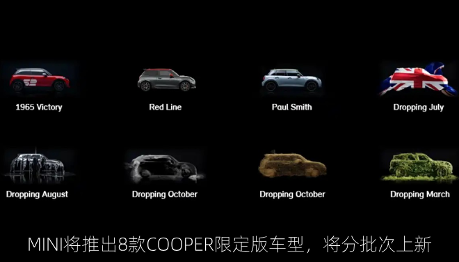 MINI将推出8款COOPER限定版车型，将分批次上新