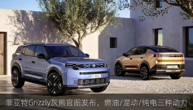  菲亚特Grizzly灰熊官图发布，燃油/混动/纯电三种动力