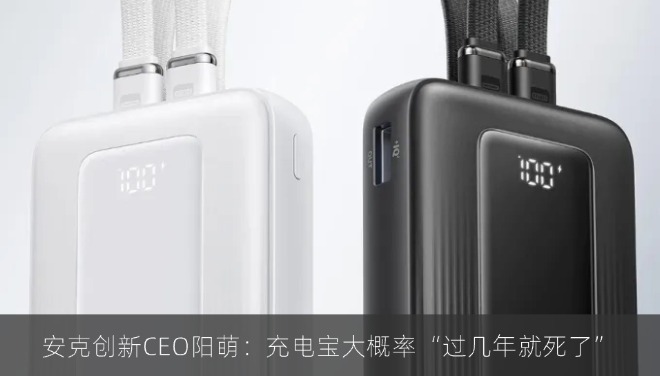 安克创新CEO阳萌：充电宝大概率“过几年就死了”