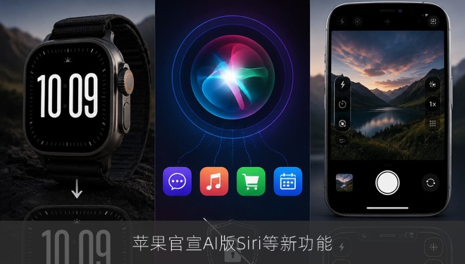 苹果官宣AI版Siri等新功能，9月随新硬件上线