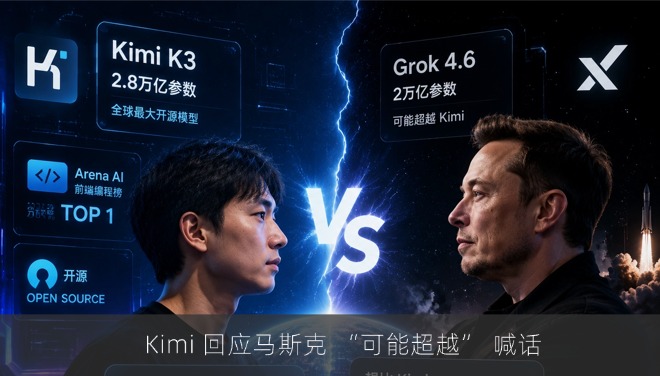 Kimi 回应马斯克 “可能超越” 喊话：一场 2 万亿俱乐部的隔空交锋