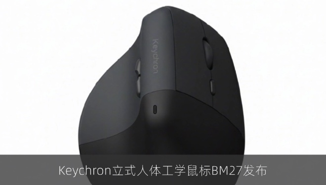 Keychron立式人体工学鼠标BM27发布