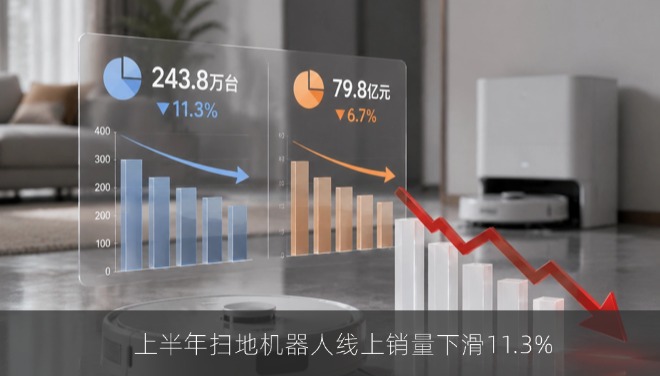 上半年扫地机器人线上销量下滑11.3%，高端市场份额逆势增长