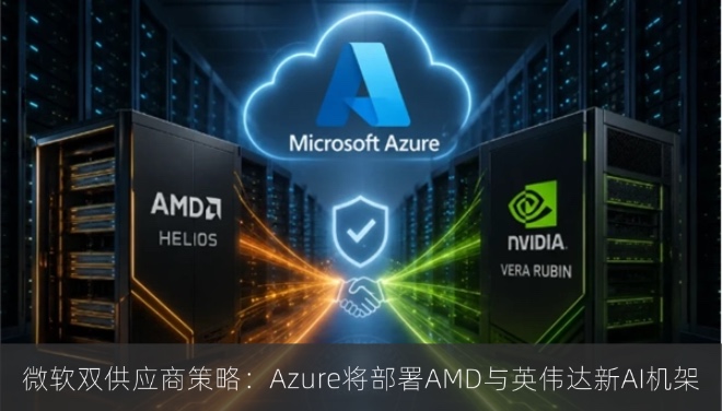微软双供应商策略：Azure将部署AMD与英伟达新AI机架