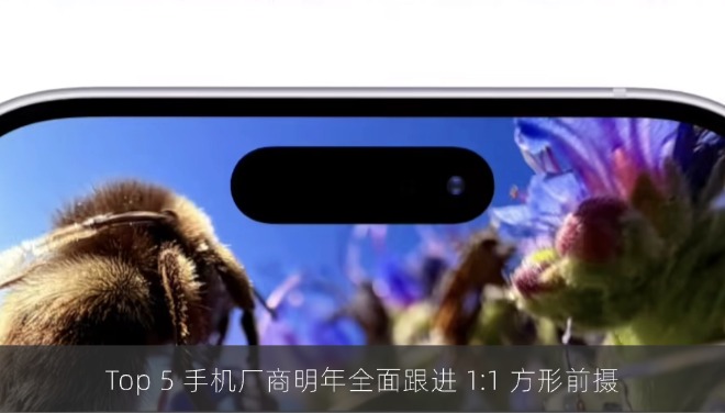 Top 5 手机厂商明年全面跟进 1:1 方形前摄