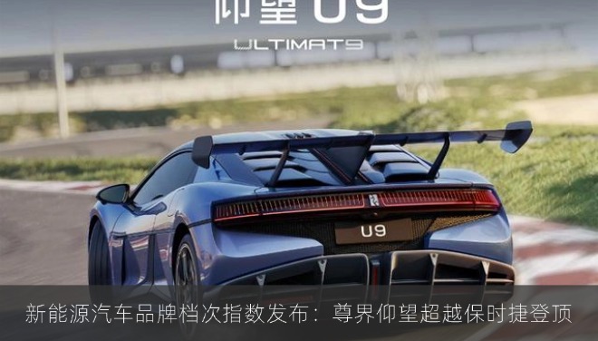 新能源汽车品牌档次指数发布：尊界仰望超越保时捷登顶