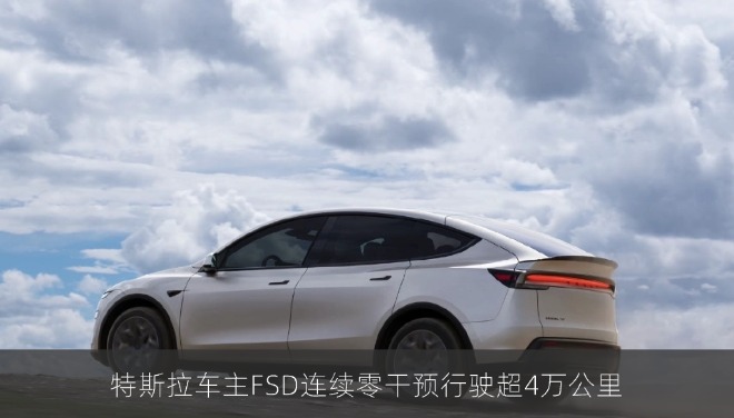 特斯拉车主FSD连续零干预行驶超4万公里