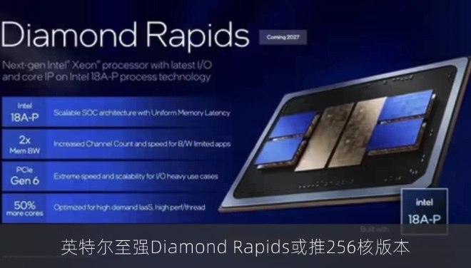 英特尔至强Diamond Rapids或推256核版本