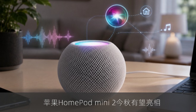 苹果HomePod mini 2今秋有望亮相：升级Siri AI芯片与UWB交互