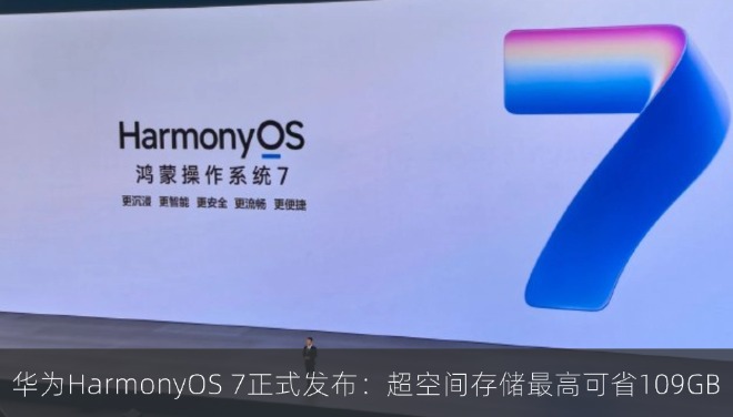 华为HarmonyOS 7正式发布:超空间存储最高可省109GB