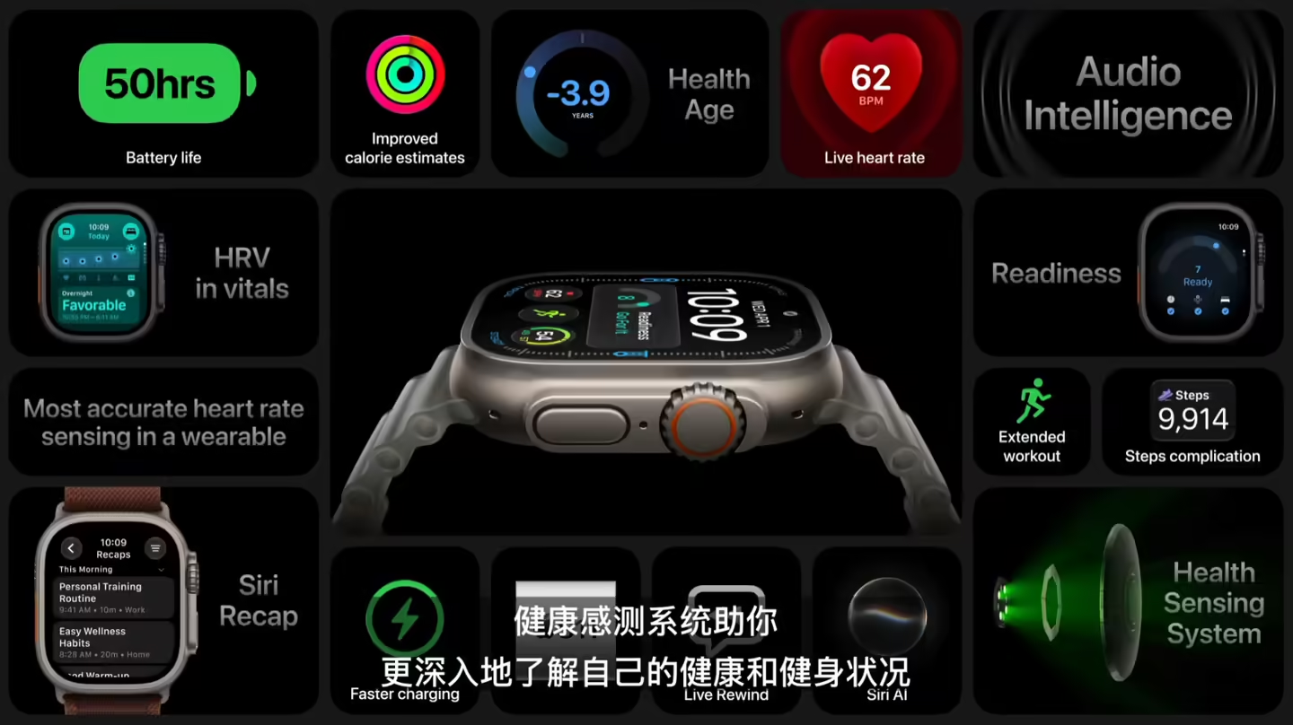 苹果发布 AirPods 5，Apple Watch Series 12：降噪、健康监测再升级，399 美元起