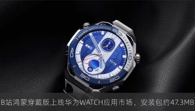 B站鸿蒙穿戴版上线华为WATCH应用市场，安装包约47.3MB