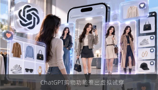OpenAI为ChatGPT购物功能 加入虚拟试穿与收藏夹