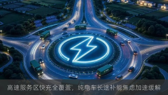 高速服务区快充全覆盖，纯电车长途补能焦虑加速缓解