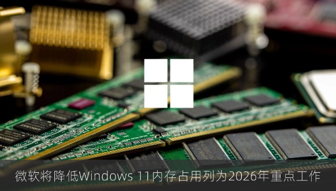 微软将降低Windows 11内存占用列为2026年重点工作