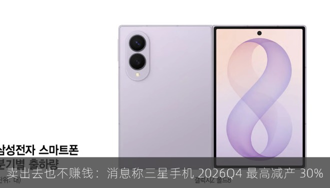 卖出去也不赚钱：消息称三星手机 2026Q4 最高减产 30%