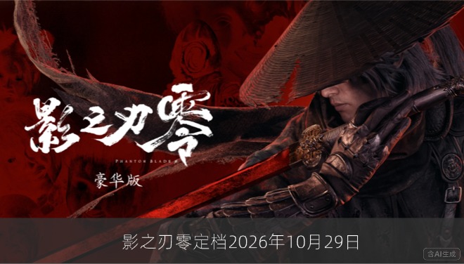 影之刃零定档2026年10月29日，PC与PS5同步发售