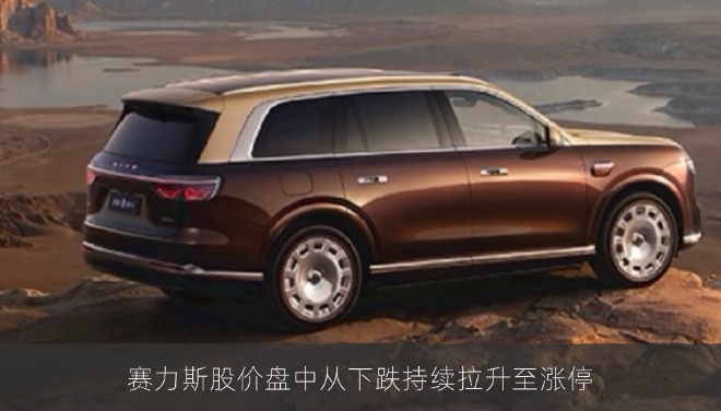 赛力斯股价盘中从下跌持续拉升至涨停