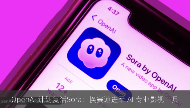消息称 OpenAI 计划“复活”Sora：换赛道进军 AI 专业影视工具