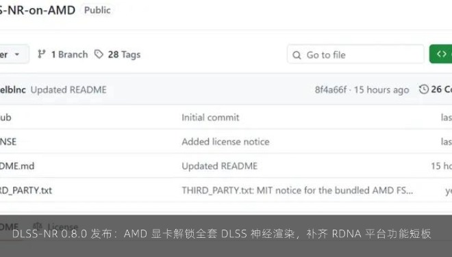  DLSS-NR 0.8.0 发布：AMD 显卡解锁全套 DLSS 神经渲染，补齐 RDNA 平台功能短板