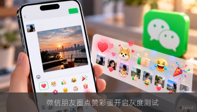 微信朋友圈点赞彩蛋开启灰度测试，腾讯客服称属内测互动功能