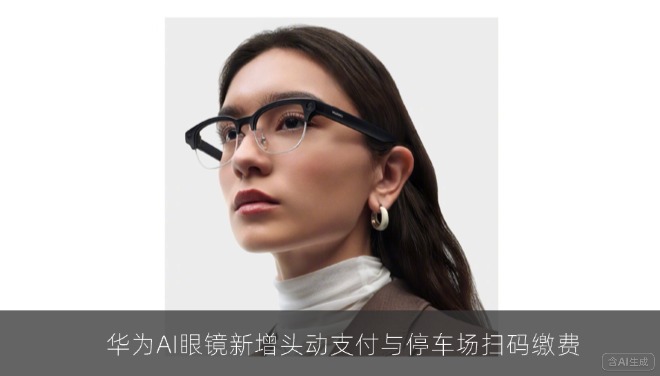 华为AI眼镜推送HarmonyOS 6.0.0.159 SP5升级，新增头动支付与停车场扫码缴费
