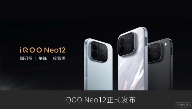 iQOO Neo12正式发布：2K 185Hz屏与主动散热，国补后3149元起