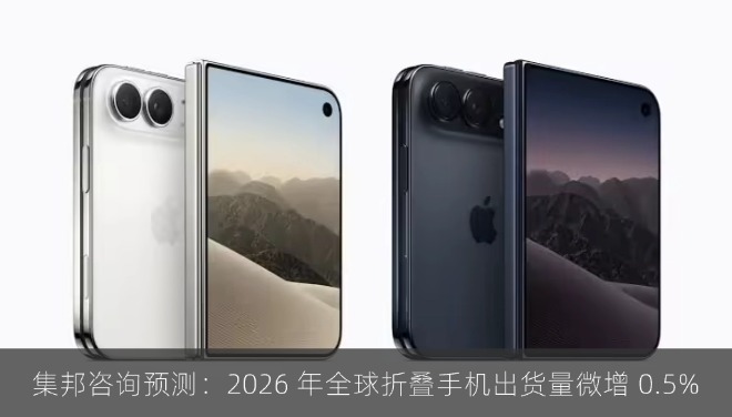 集邦咨询预测：2026 年全球折叠手机出货量微增 0.5%